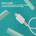 Raybeing Charger Adapter with C type Cable,  20W Original Type C  Supported, 3.0 USB Fast Charging  White