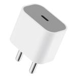Raybeing Charger Adapter with C type Cable,  20W Original Type C  Supported, 3.0 USB Fast Charging  White