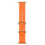 Ocean Smart Watch Strap Belt for Armour & Armour Pro, Ultra Watch 49 mm, Series 8 / 7 45 mm, Series 6 / 5 / 4 44 mm, Series 3 / 2 / 1 42 mm, T800 Ultra, Orange